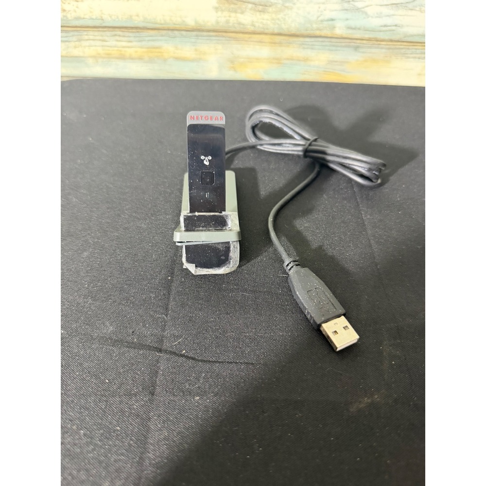 Netgear WNA1100 N150 Wireless USB Adapter Black Good 802.11n WiFi Dongle Cradle